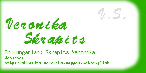 veronika skrapits business card